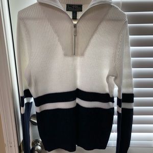 NWOT Ralph Lauren 3/4 zip sweater